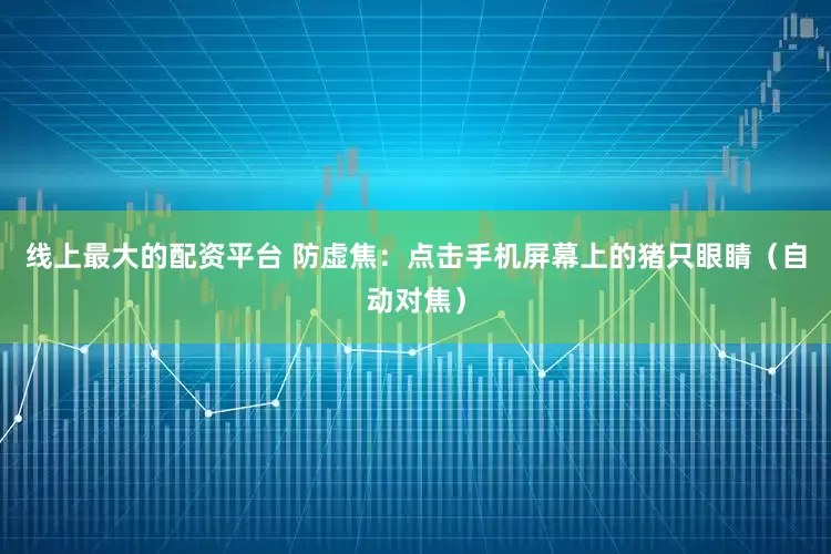 线上最大的配资平台 防虚焦：点击手机屏幕上的猪只眼睛（自动对焦）